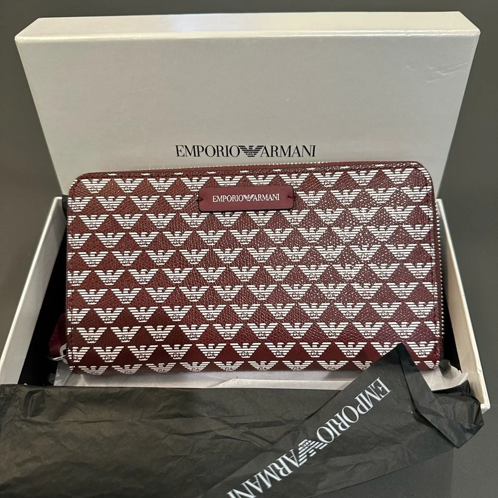 Emporio Armani All-over Eagle Wallet